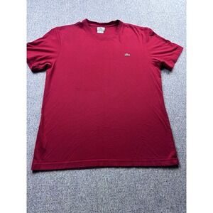 Lacoste Shirt Mens Size 6 (XL) Red Green White Crocodile Performance Outdoors